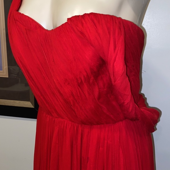 Oscar De La Renta Scarlet Long Dress - Picture 8 of 16